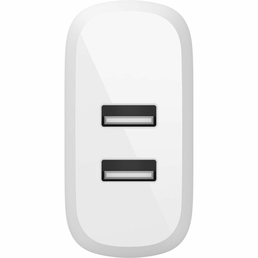 Belkin BoostCharge Dual USB-A Wall Charger 24W (USB-A to USB-C cable included) - Power Adapter - WCE001dq1MWH
