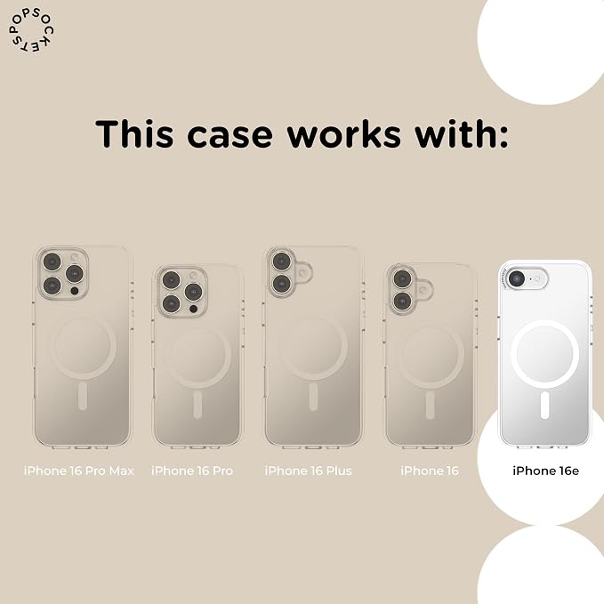 PopSockets iPhone 16/17E Phone Case with MagSafe- Curled Up & Cozy | Magnetic, Wireless Charging, Camera & Drop Protection, Dragon