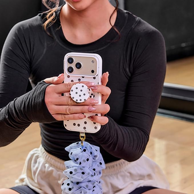 PopSockets iPhone 16 Pro Phone Case with MagSafe- Spotlight Dots | Magnetic, Wireless Charging, Camera & Drop Protection, Phone, Women, Electronic Accessories, For iPad/Kindle/iPhone/Android
