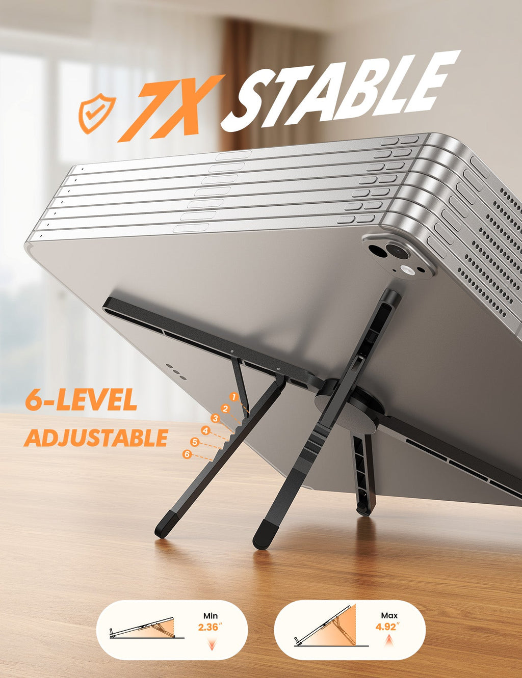 Foldable Ultra-Slim Foldable Portable Laptop Stand for Desk