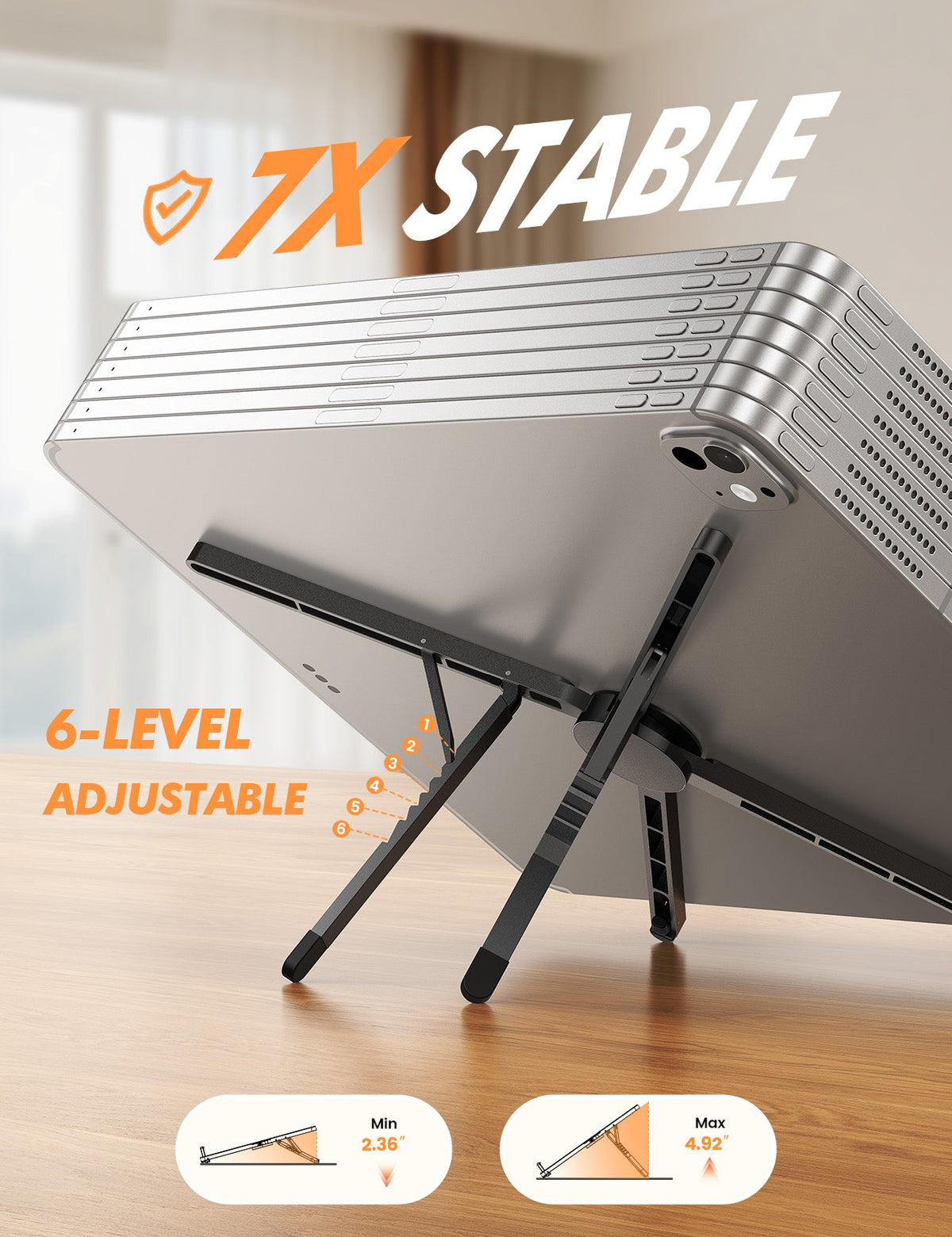 Foldable Ultra-Slim Foldable Portable Laptop Stand for Desk
